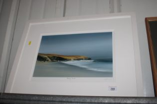 A pencil signed print, "Rinsey Head"