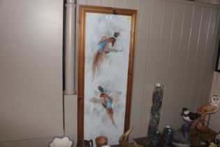 John Ryan, acrylic study "Rising Pheasants"