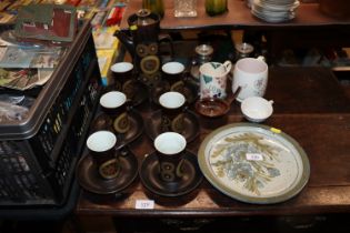 A quantity of various china to include Denby coffe