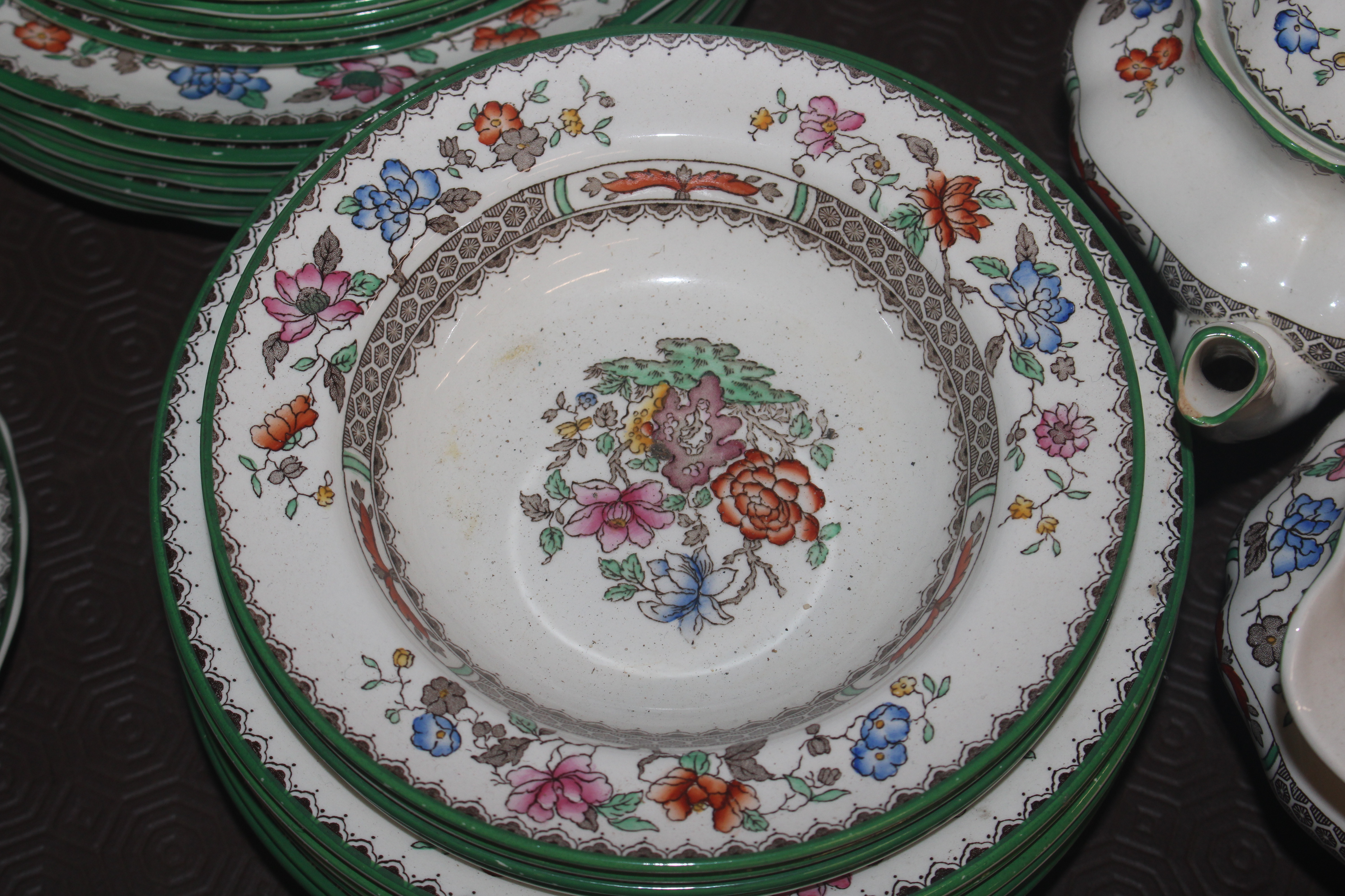 A large quantity of Spode "Chinese Rose" pattern d - Bild 5 aus 8