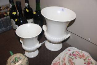 A graduated pair of Wedgwood vases