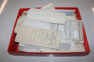 A box of 19th Century and later paperwork and docu