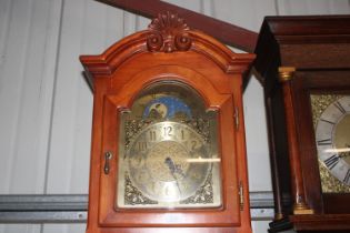 A Interclock Belgium long case clock with moon pha