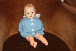 A German porcelain headed doll