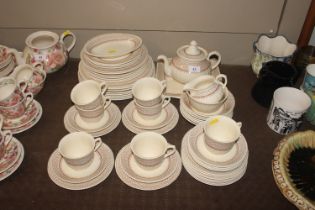 A collection of Mason's "Ashlea" pattern dinner an