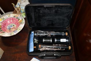 A Yamaha clarinet in fitted case