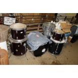 Seven various drums