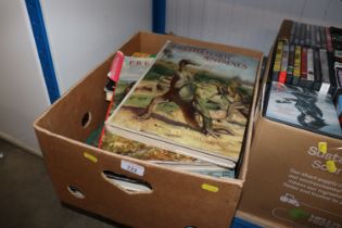 A box of miscellaneous books