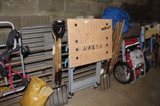 A Wolf Craftsman folding work bench