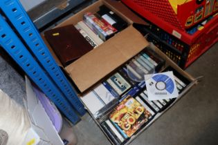 Various CD's, cassette tapes and video tapes