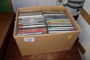 A collection of CDs