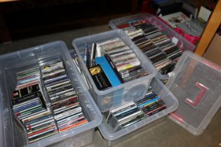 Three boxes of miscellaneous CDs