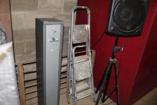 Two aluminium step ladders