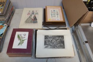 A collection of miscellaneous prints