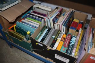 Two boxes of miscellaneous books