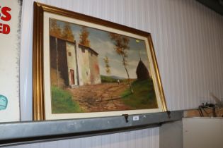 Bzandi, oil on canvas rural Spanish scene, signed and dated' 28