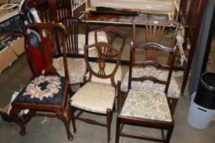 An18th Century Chippendale style dining chair, a w