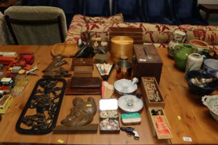 A collection of various wooden items