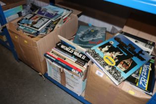 Three boxes of miscellaneous books