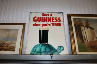 A reproduction Guinness sign