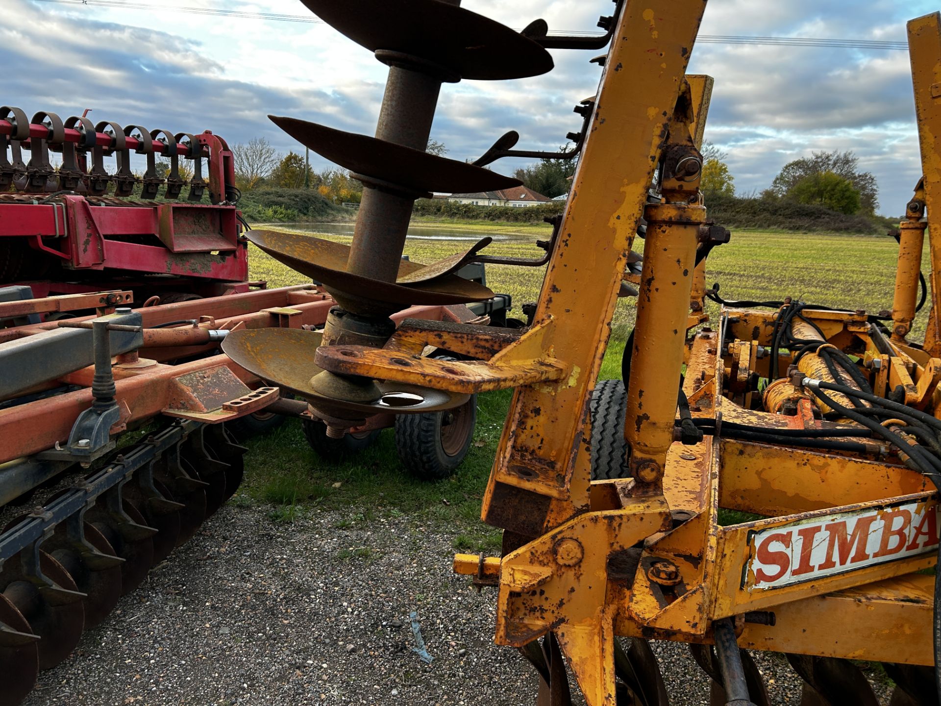 Simba MK2 hydraulic folding trailed discs. With cut aways all round and rear drawbar. Located near - Image 13 of 29