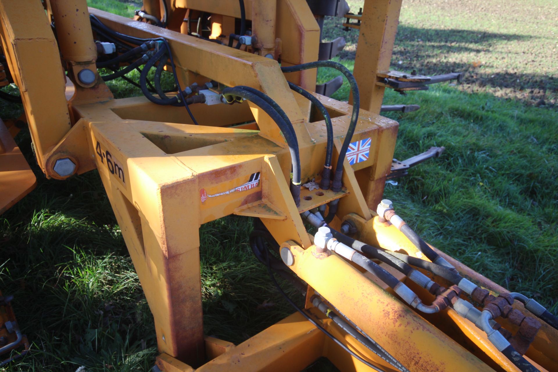 Simba 4.6m hydraulic folding Cultipress. Serial number 99970051. Comprising two rows of rigid leg - Image 12 of 48