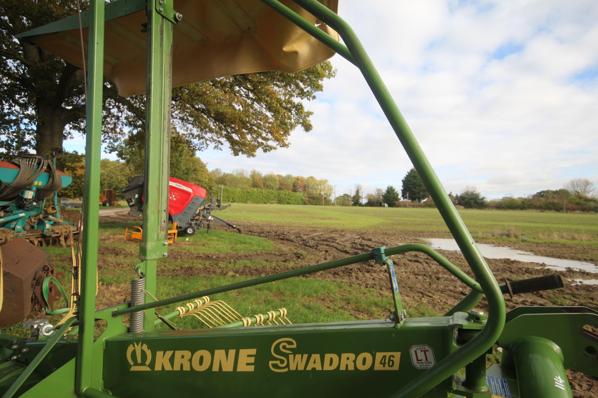Krone Swadro 46 4.6m single rotor mounted rake. 2019. Owned from new. V - Image 12 of 26