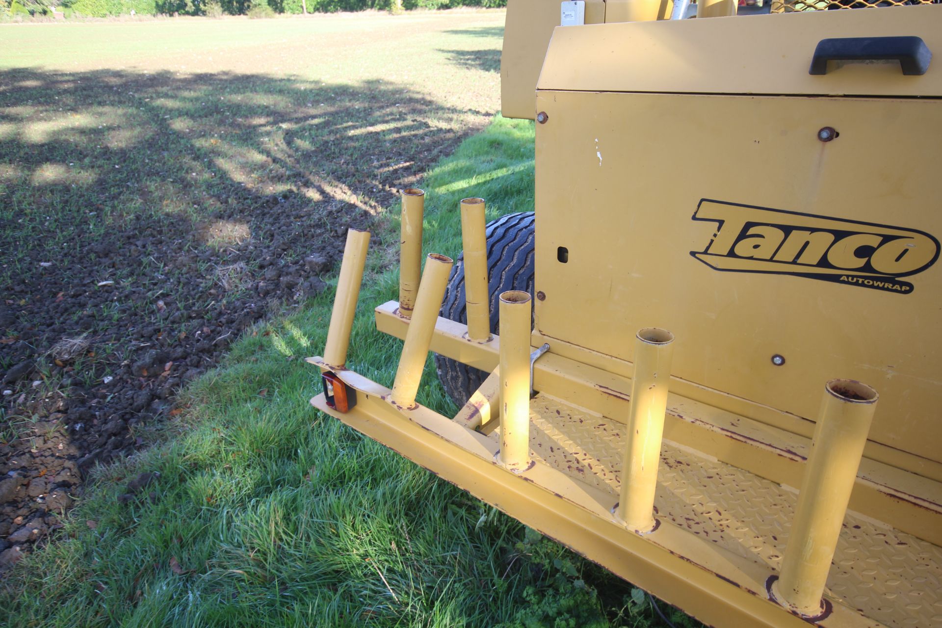 Tanco Autowrap 1418S static automatic bale wrapper. Bale count 39,497. 3,257 hours. With self- - Image 23 of 32