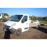 Renault Master 2.3L diesel 3.5T flatbed. Registration LJ15 FEU. Date of first registration 02/07/