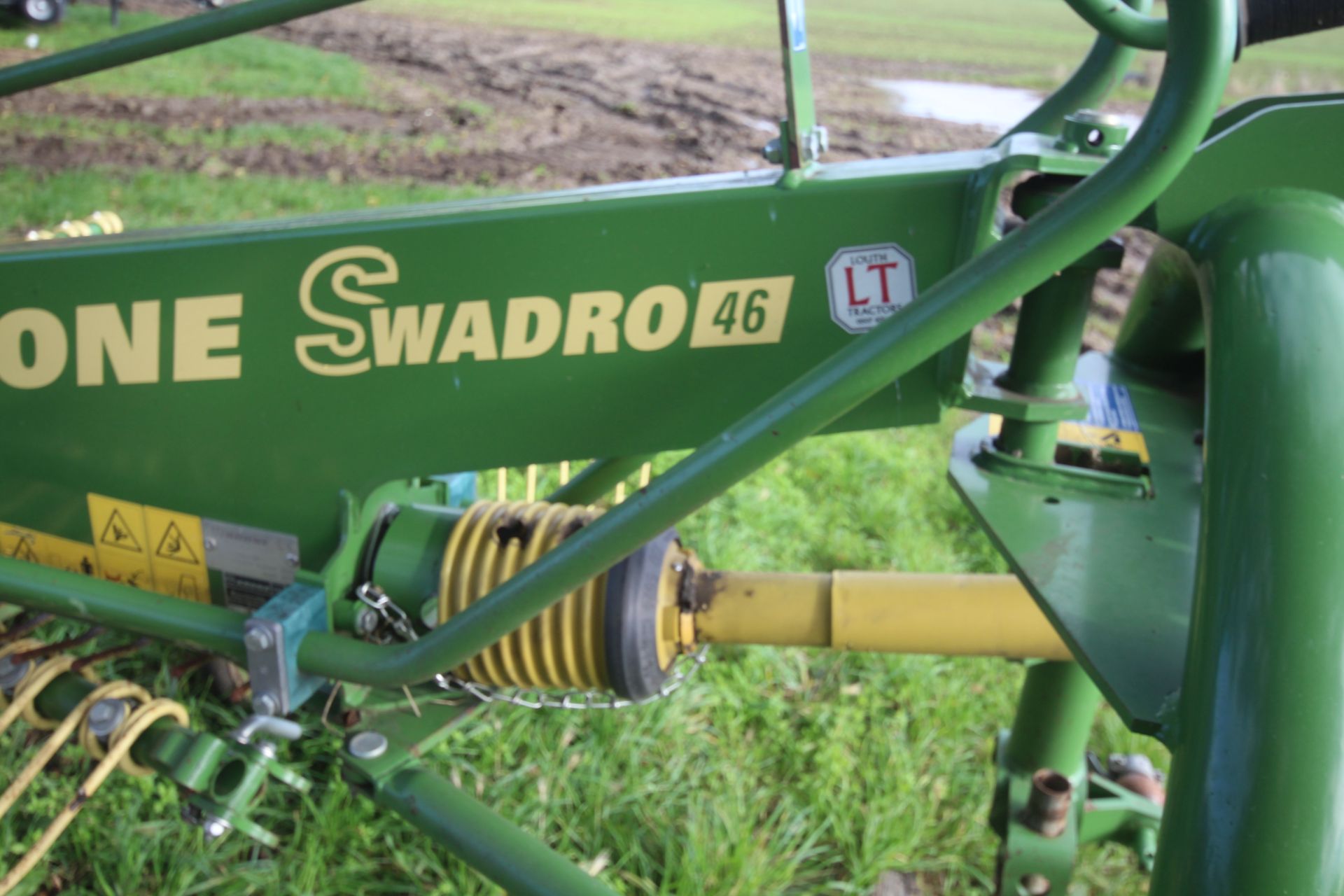 Krone Swadro 46 4.6m single rotor mounted rake. 2019. Owned from new. V - Image 10 of 26
