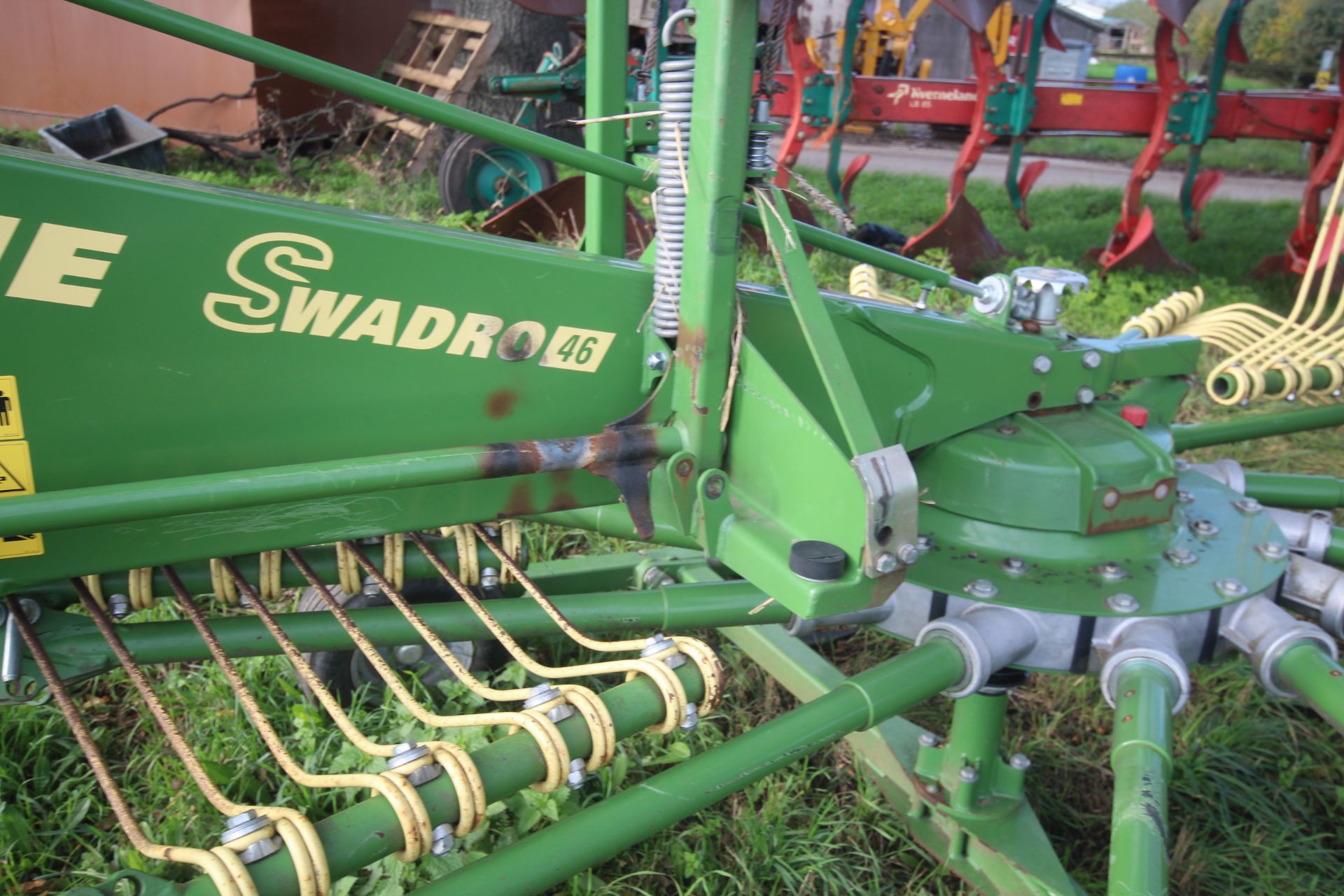Krone Swadro 46 4.6m single rotor mounted rake. 2019. Owned from new. V - Image 21 of 26