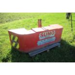 Sumo 1,000kg front linkage weight block and toolbox. V