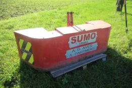 Sumo 1,000kg front linkage weight block and toolbox. V
