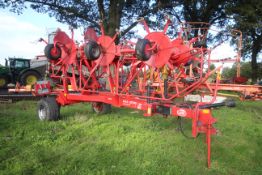 Lely Lotus 1020 Profi 10.2m 8-rotor trailed tedder. 2013. Owned from new. V