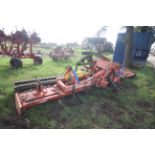 Maschio Gabbiano 6m hydraulic folding power harrow. 2000. With packer and hydraulic up and over