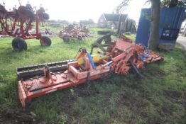 Maschio Gabbiano 6m hydraulic folding power harrow. 2000. With packer and hydraulic up and over