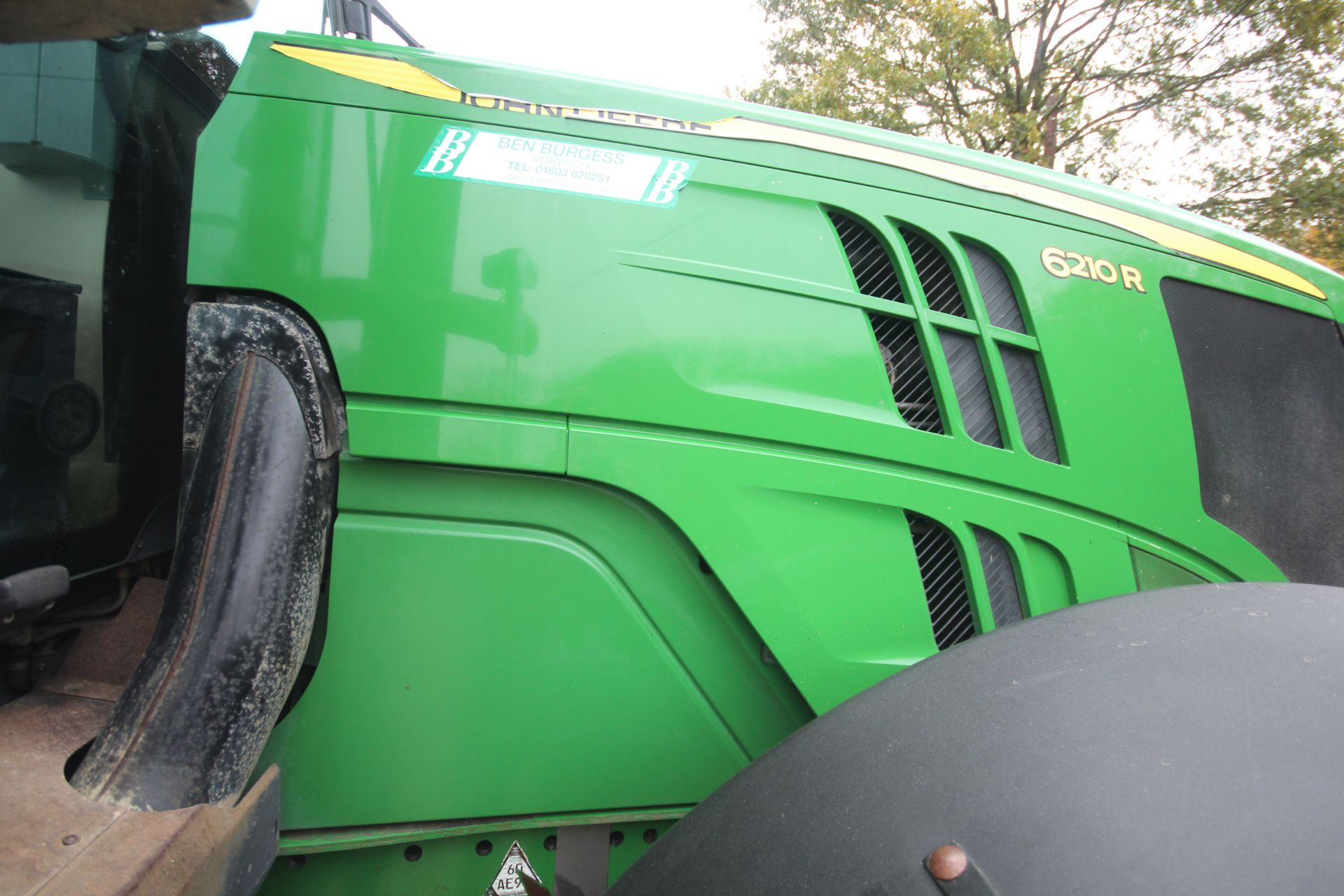 John Deere 6210R 4WD tractor. Registration AU12 CAA. Date of first registration 12/04/2012. Serial - Image 21 of 118