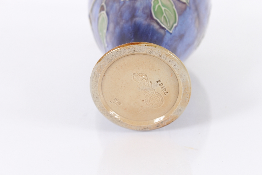 A Doulton pottery baluster ewer, decorated flowers - Image 2 of 2