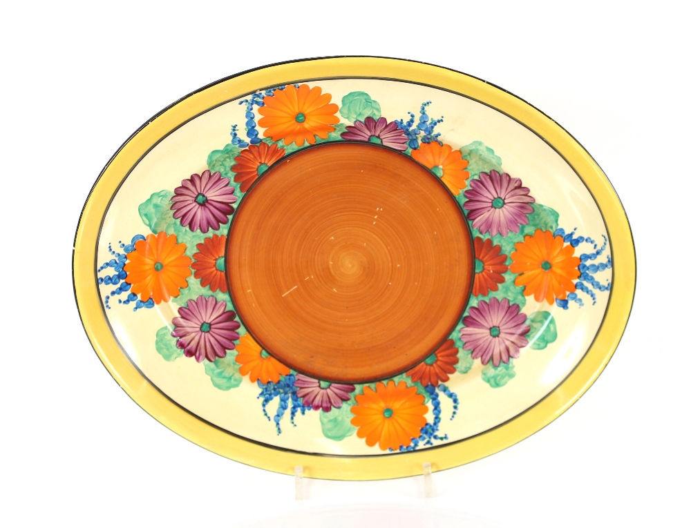 A Clarice Cliff "Gay Day" pattern oval serving pla - Image 2 of 5
