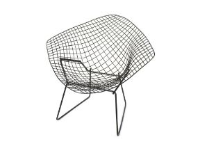 A Harry Bertoia style Diamond chair