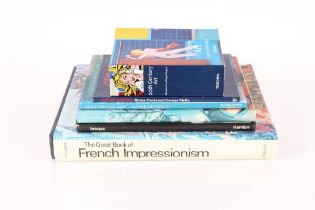 Six various books on modern art and impressionism