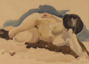 Attributed to Rik De Stroumillo, study of a reclin