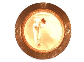 A circular print in spot hammered copper Arts & Cr