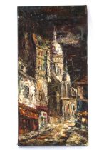 A. Monoky, study of Montmatre Paris, oil on canvas