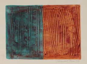 Suzanne Cline, abstract print dated '97, image 26c