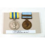 Two Korean medals to CSKX 862719 D.H. Bowdidge Lme