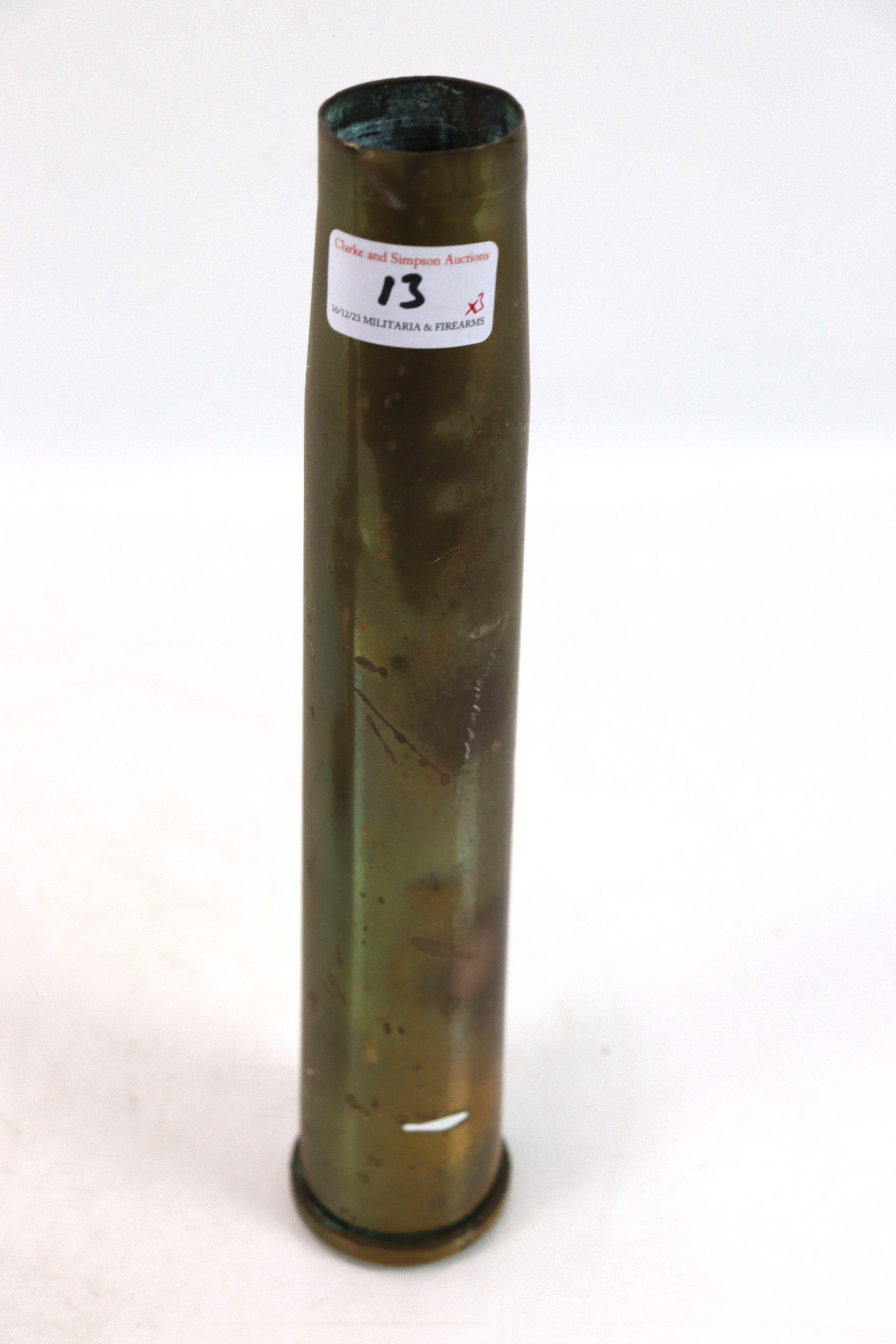 Two 30mm shell cases with heads, and a 40mm Bofers - Image 11 of 18