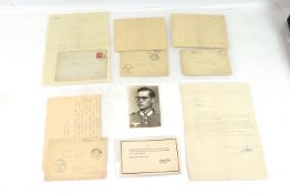 WWII German Casualty documents etc. relating tot h