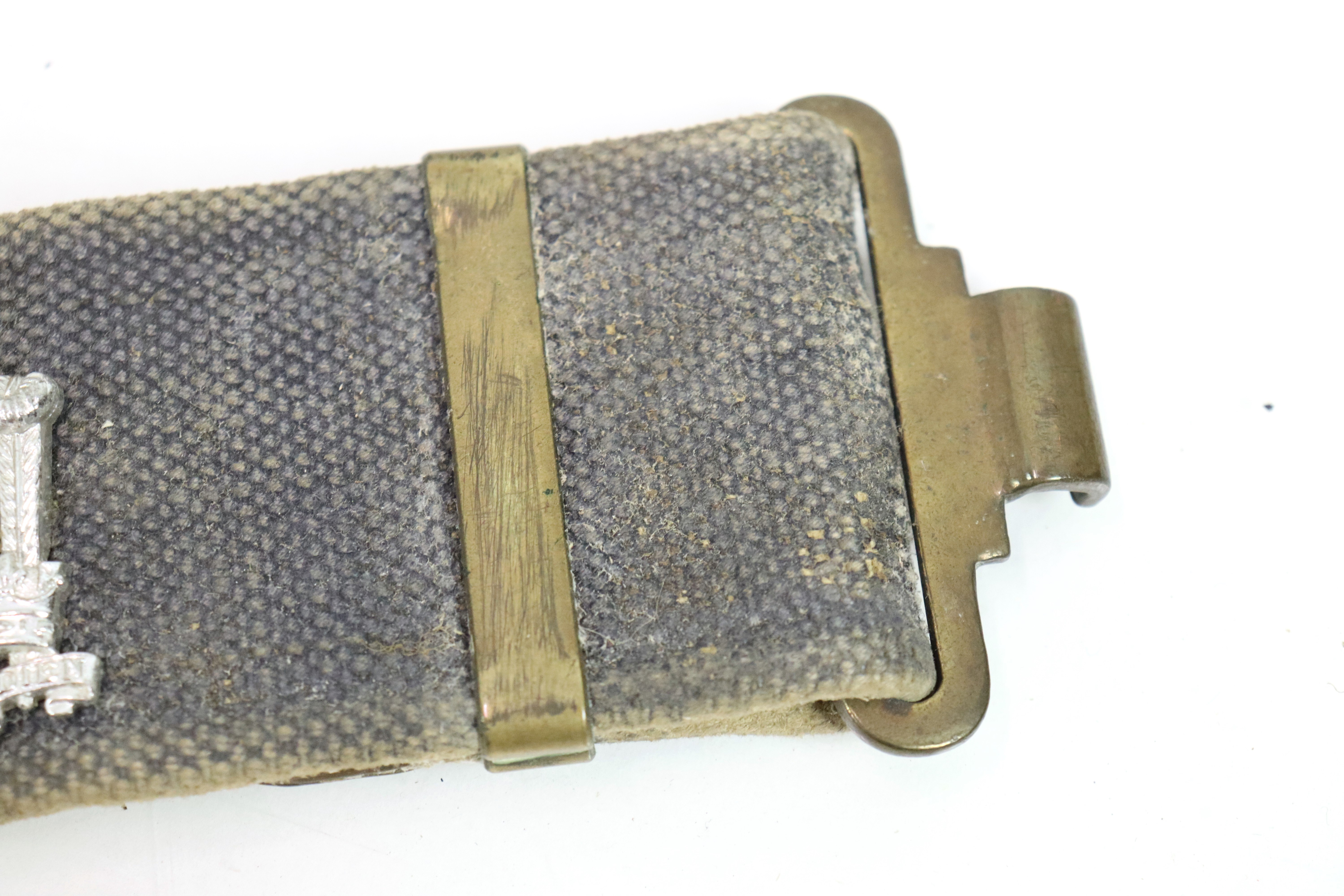 Two 37 patt belts displaying a collection of milit - Image 12 of 24