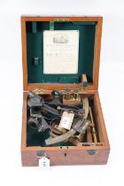 A late 19th / early 20th Century cased sextant by